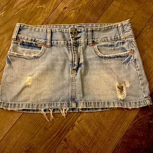 American Eagle Distressed Mini Skirt